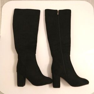 Black Knee High Boots -Women's Small Size Heels